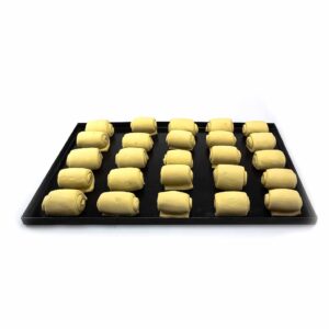 Pan de chocolate congelado bandeja